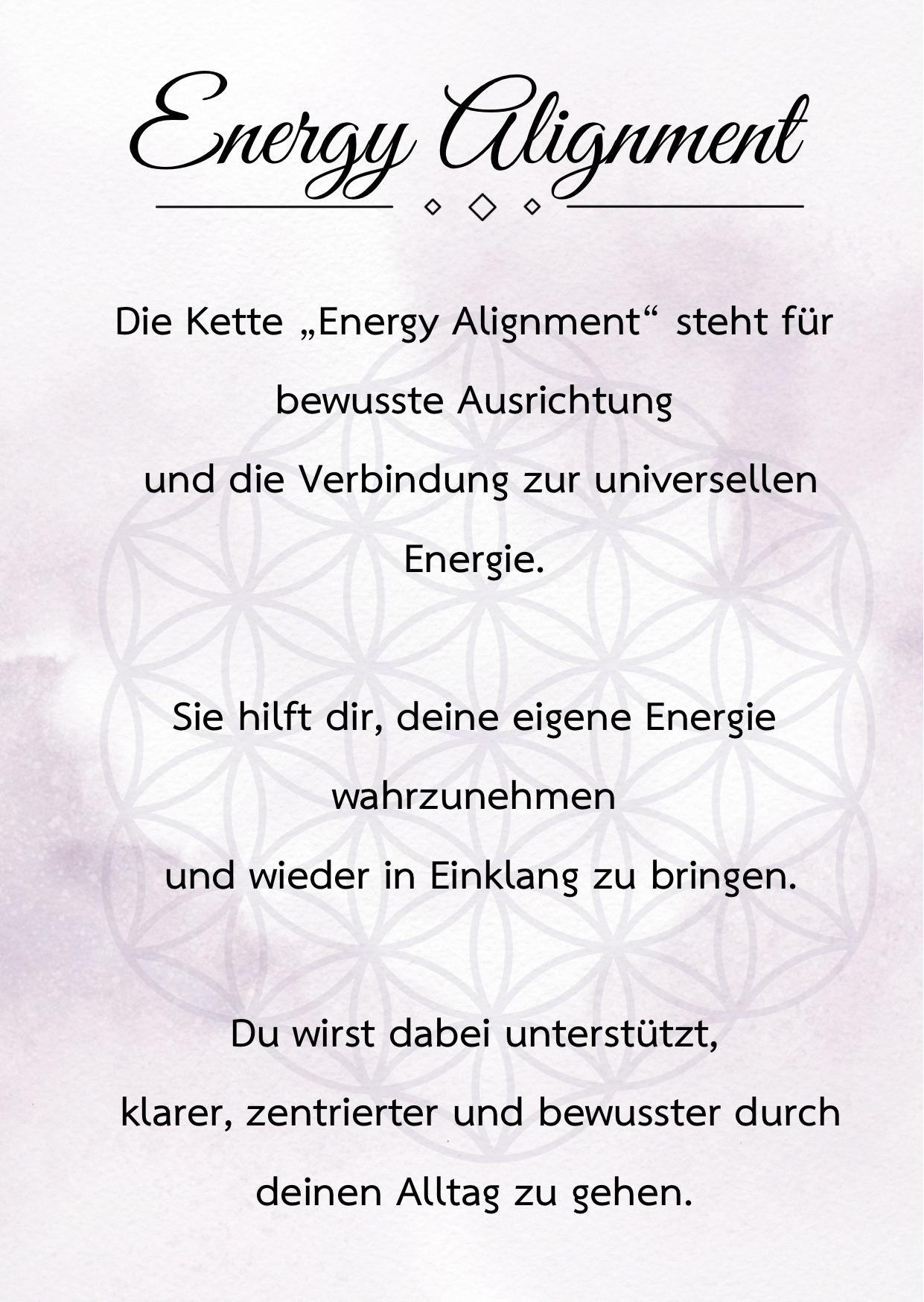 Kette "Energy Alignment"